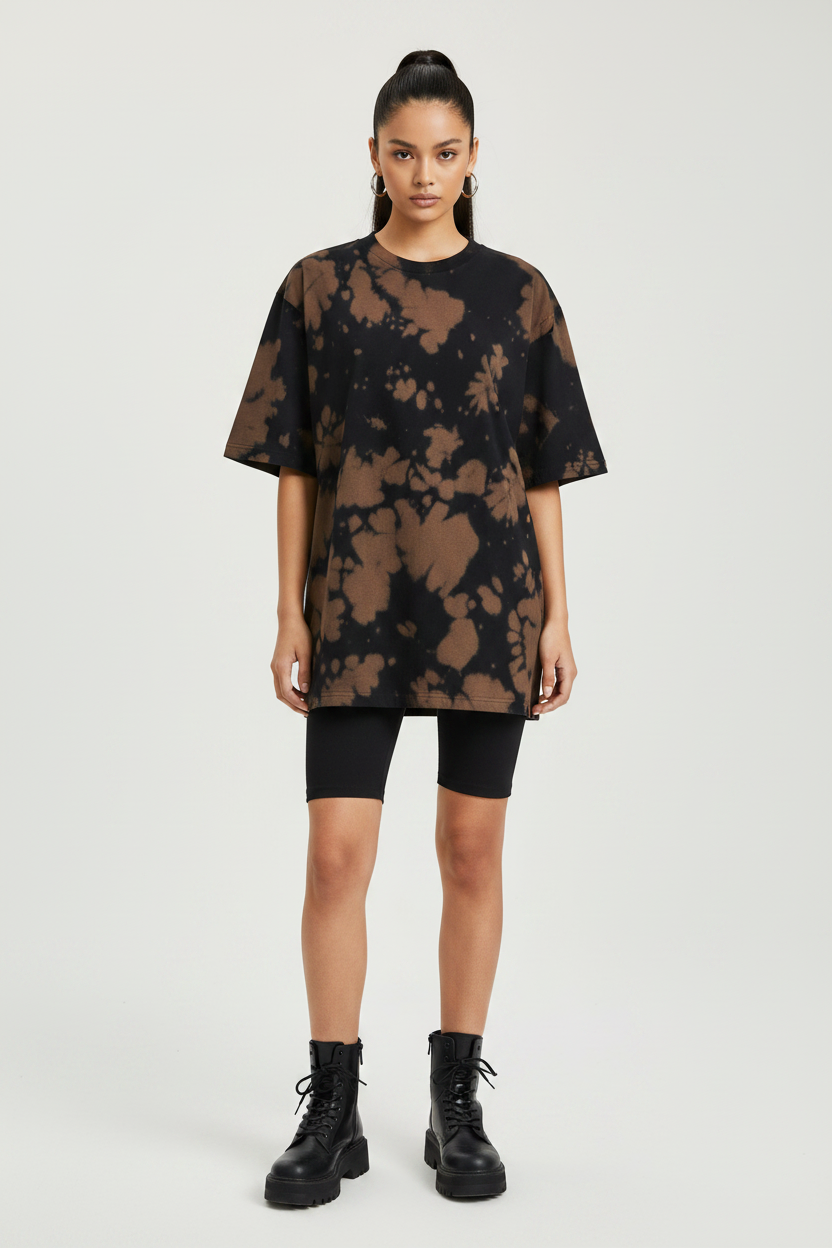 Tie Dye Oversized T-Shirt for Men & Women | 260 GSM Unisex Streetwear – KVastrika