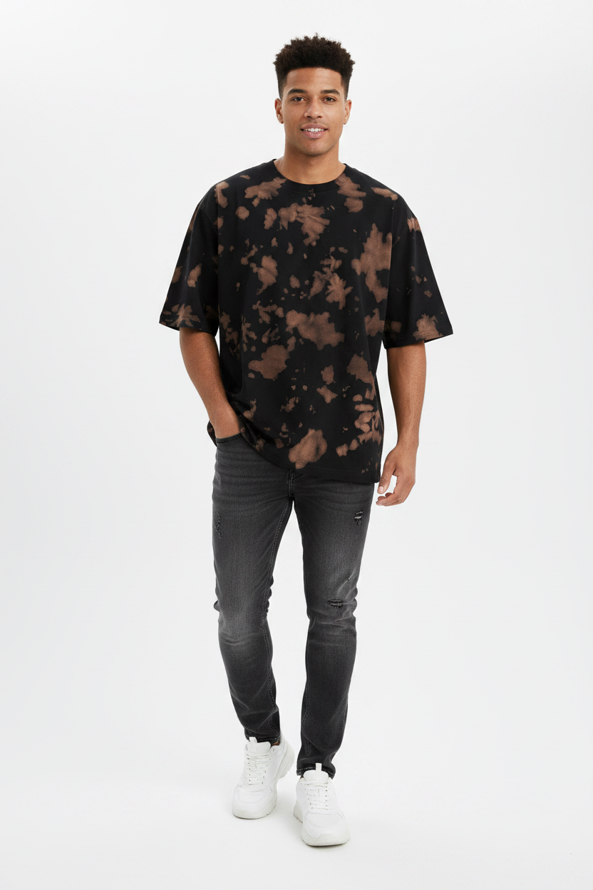 Tie Dye Oversized T-Shirt for Men & Women | 260 GSM Unisex Streetwear – KVastrika